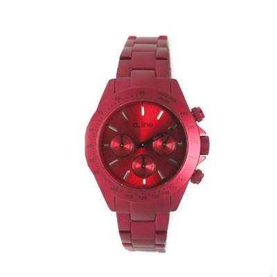 a_line Amore Chronograph : Red Aluminum Band/Red Dial