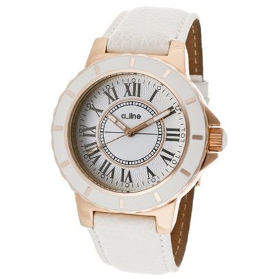 uA-Line a_line 20008-SSET Marina White Textured Dial White Leather 