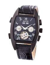 Aatos Automatic Black Leather Black Dial GiacomoLBB