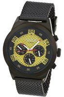 Aatos Automatic Black Plated Stainless Steel Carbon Fiber Face Gold Dial WedusBBG