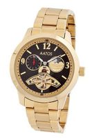 Aatos Automatic Gold Plated Stainless Steel Black Dial HamishGGB