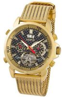 Aatos Automatic Gold Plated Stainless Steel Carbon Fiber Black Dial AigosGGB