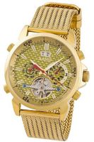 Aatos Automatic Gold Plated Stainless Steel Carbon Fiber Face Gold Dial AigosGGG