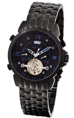 Aatos Automatic Sapphires Black Stainless Steel Black Dial JaakkoBBBS