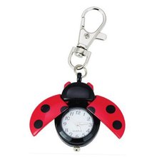 Absolute Fancy Ladybug Vintage Quartz Animal Keychain Pendant gift