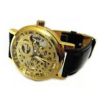 Absolute See Through Skeleton Dial  &  Mechanical Wrist - Gold
