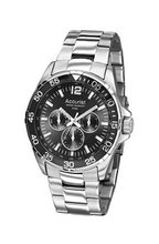 Accurist Gents Stainless Steel with Black Dial