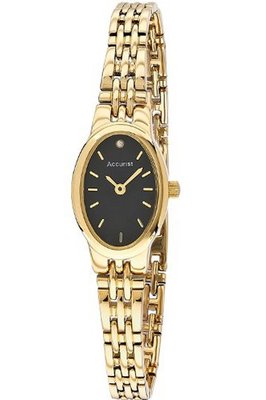 Accurist LB1336B Ladies Black Gold Bracelet