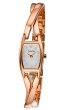 Accurist LB1438 Ladies White Rose Gold Bracelet