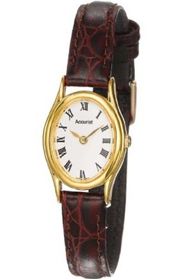 Accurist LS592 Ladies Strap White Brown