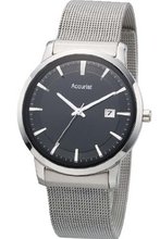 Accurist MB900B Core Slim Black Silver