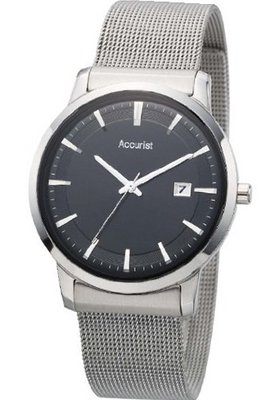 Accurist MB900B Core Slim Black Silver