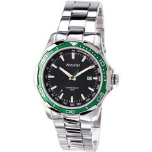 Accurist MB907GB Black Silver Acctiv Sports