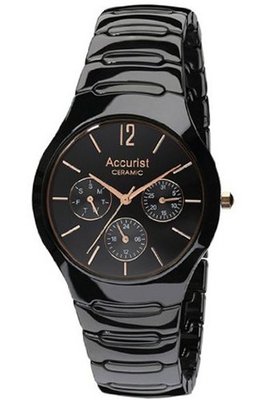 Accurist MB990B Ladies Black Ceramic