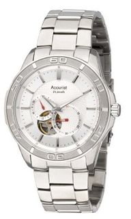 Accurist Pure Precision Automatic with Silver Dial Analogue Display and Silver Stainless Steel Bracelet MB912S