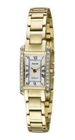 Accurist Pure Precision Quartz with White Dial Analogue Display and Gold Stainless Steel Plated Bracelet LB1588RN