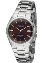 Accurist Quartz With Brown Dial Analogue Display And Stainless Steel Bracelet MB843BR