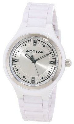 Activa By Invicta AA201-001 Silver Dial White Plastic