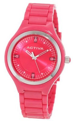 Activa By Invicta AA201-003 Dark Pink Dial Dark Pink Plastic