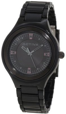 Activa By Invicta AA201-009 Black Dial Black Plastic