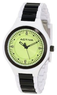 Activa By Invicta AA201-010 Green Dial White and Black Plastic