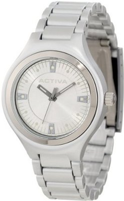 Activa By Invicta AA201-019 Silver Dial Silver Plastic