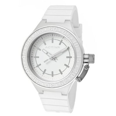 Activa By Invicta AA301-001 White Dial White Polyurethane