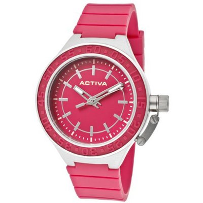 Activa By Invicta AA301-003 Dark Pink Dial Dark Pink Polyurethane