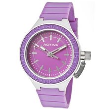 Activa By Invicta AA301-004 Purple Dial Purple Polyurethane
