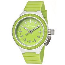 Activa By Invicta AA301-005 Green Dial Green Polyurethane