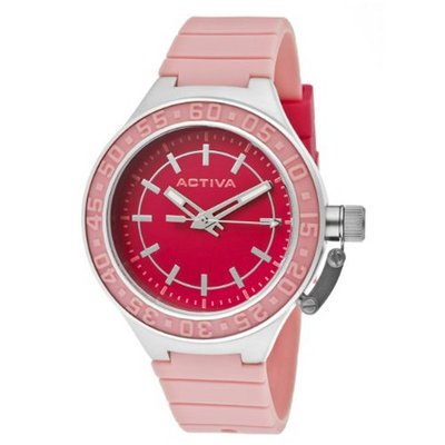 Activa By Invicta AA301-011 Dark Pink Dial Pink Polyurethane