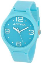 Activa By Invicta Unisex AA100-002 Light Blue Dial Light Blue Polyurethane