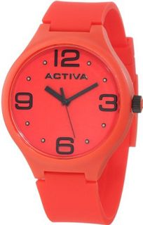 Activa By Invicta Unisex AA100-007 Red Dial Red Polyurethane