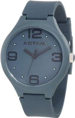 Activa By Invicta Unisex AA100-008 Dark Grey Dial Dark Grey Polyurethane