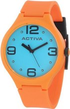 Activa By Invicta Unisex AA100-015 Light Blue Dial Orange Polyurethane