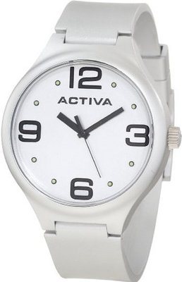 Activa By Invicta Unisex AA100-019 Grey Dial Grey Polyurethane