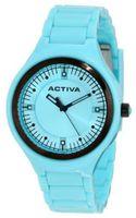 Activa By Invicta Unisex AA200-002 Light Blue Silver Dial Light Blue Plastic
