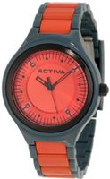 Activa By Invicta Unisex AA200-017 Red Silver Dial Grey Plastic