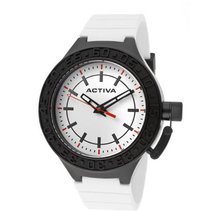 Activa By Invicta Unisex AA300-010 White Dial White Polyurethane
