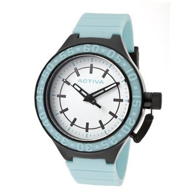 Activa By Invicta Unisex AA300-011 White Dial Aqua Polyurethane