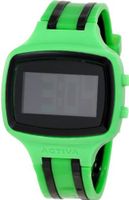 Activa By Invicta Unisex AA400-004 Black Digital Dial Green and Black Polyurethane