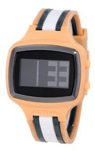 Activa By Invicta Unisex AA400-024 Black Digital Dial Salmon, Charcoal Grey and White Polyurethane