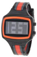 Activa By Invicta Unisex AA401-018 Black Digital Dial Black, Charcoal Grey and Red Polyurethane