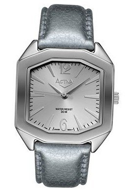 Activa SL261 Silver Dial Silver Leatherette