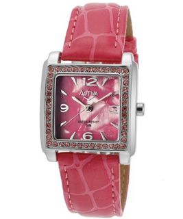 Pink Pearl Tone Dial Pink Leatherette