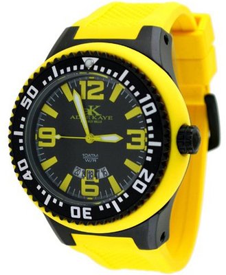 Adee Kaye #AK2230-MIPB Oversized Rubber Strap 100M Sports