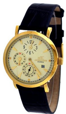 Adee Kaye #AK4001-MRG9 Leather Strap Mechanical