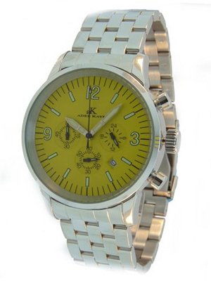Adee Kaye AK4097-M-YLW Japanese Miyota chronograph Movement