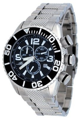 Adee Kaye #AK5434-M Stainless Steel Sports Chronograph