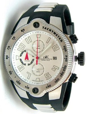 Adee Kaye AK6000-M-WHT Japanese Miyota Quartz Movement
